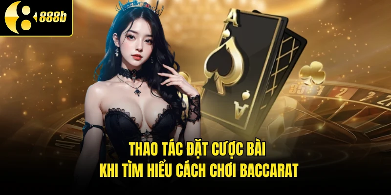 Thao tác đặt cược bài khi tìm hiểu cách chơi baccarat